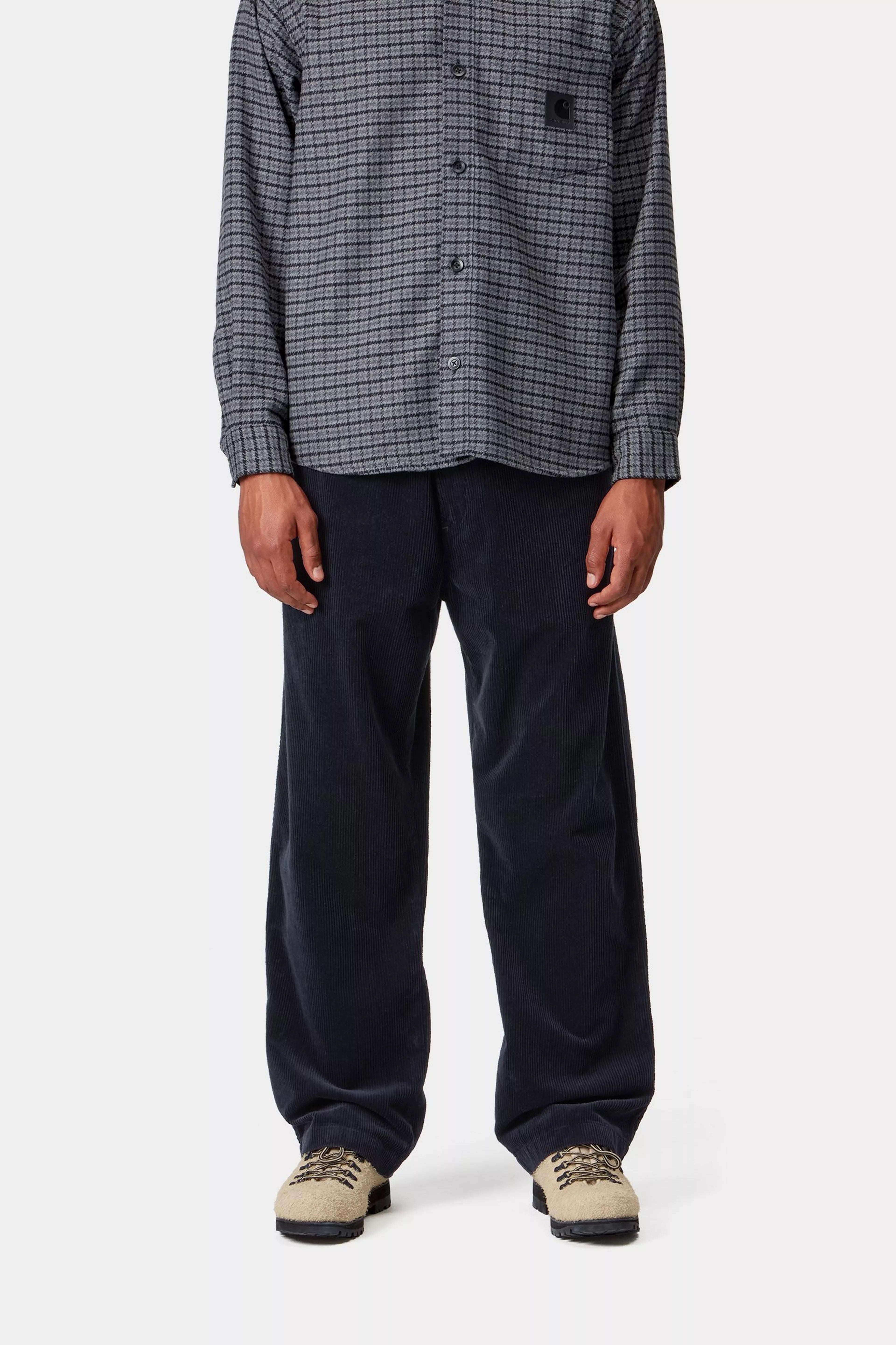 CARHARTT WIP  FLOYD CORDUROY DARK NAVY RINSE