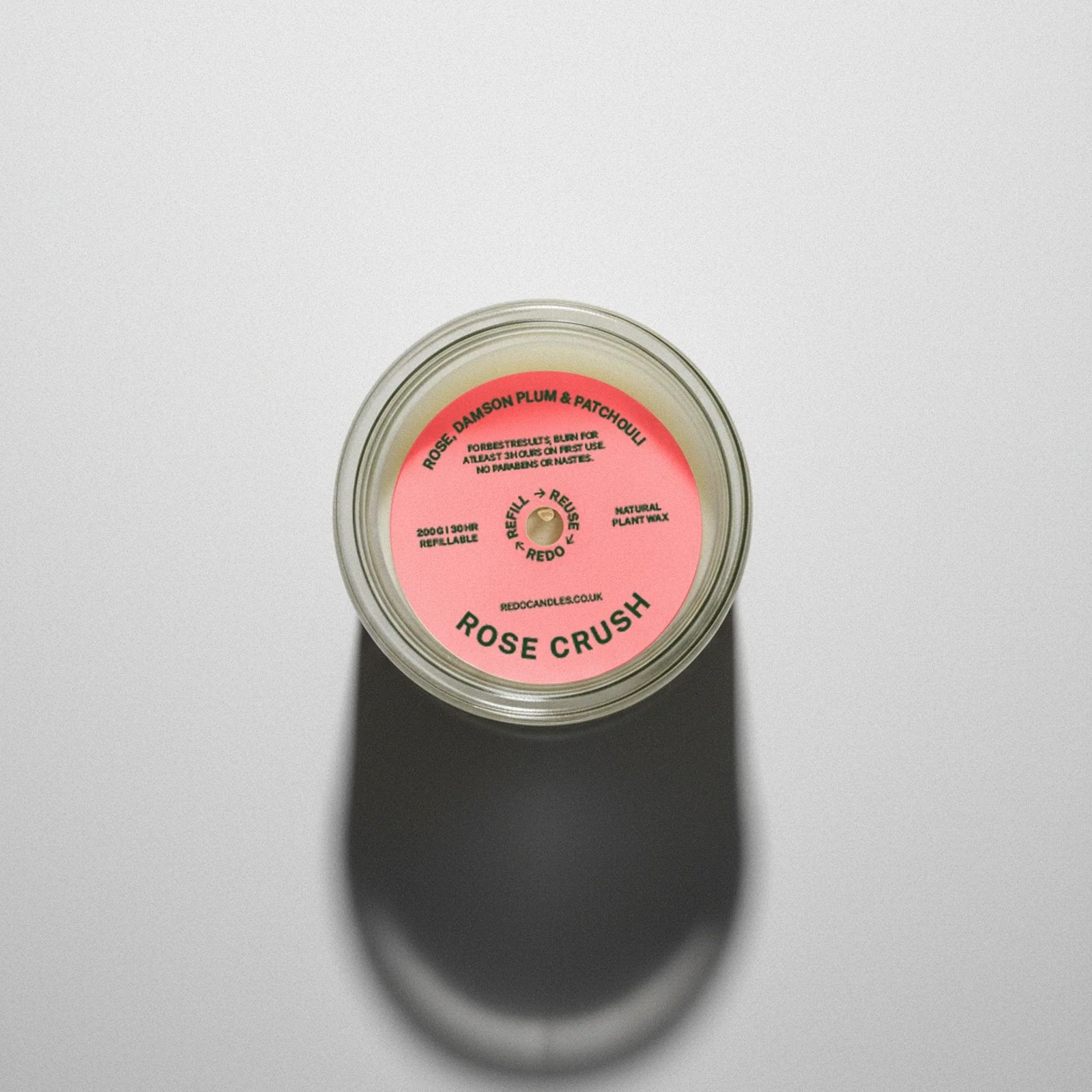 REDO CANDLE 200G ROSE CRUSH