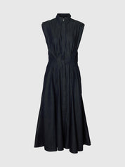 SELECTED RILLO MIDI DARK BLUE DENIM DRESS
