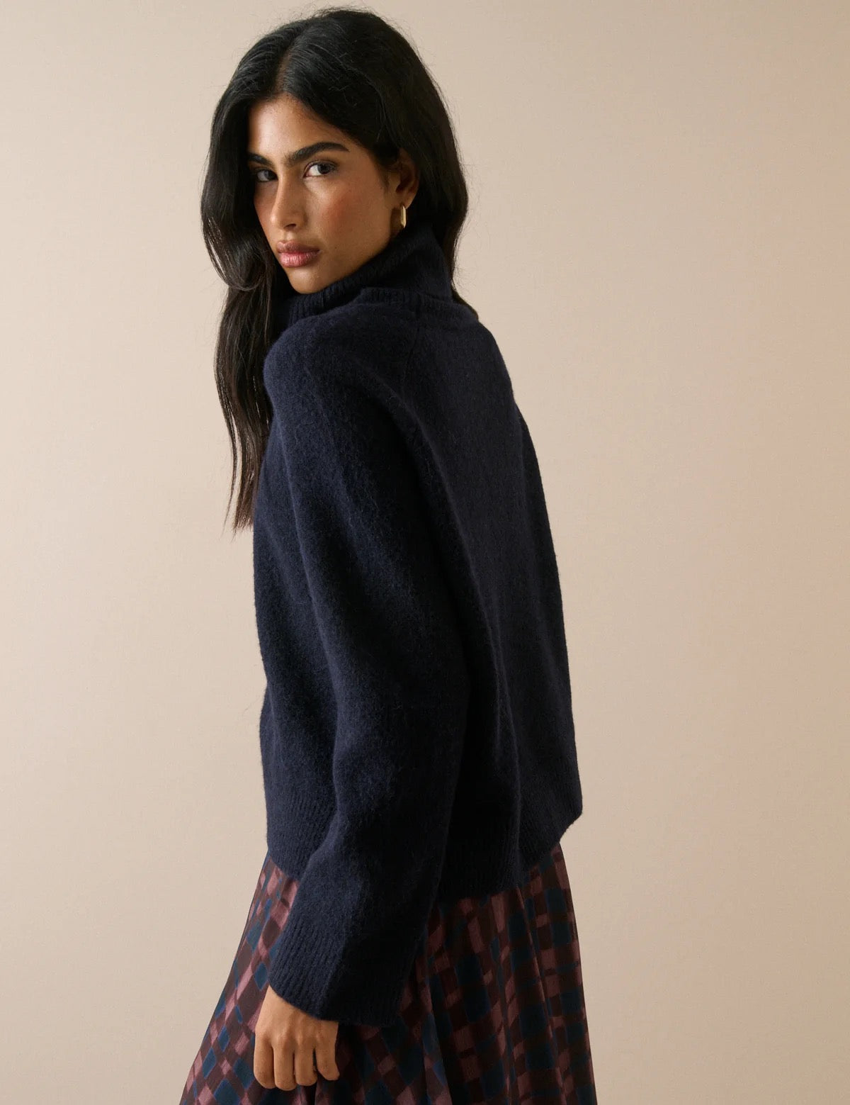 NOBODYS CHILD ROLL NECK Blue