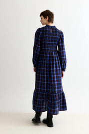 LOUCHE PEPPI WINTER CHECK Blue
