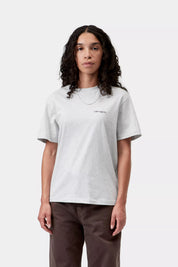 CARHARTT WIP  SCRIPT EMB ASH HEATHER/COZY PURPLE