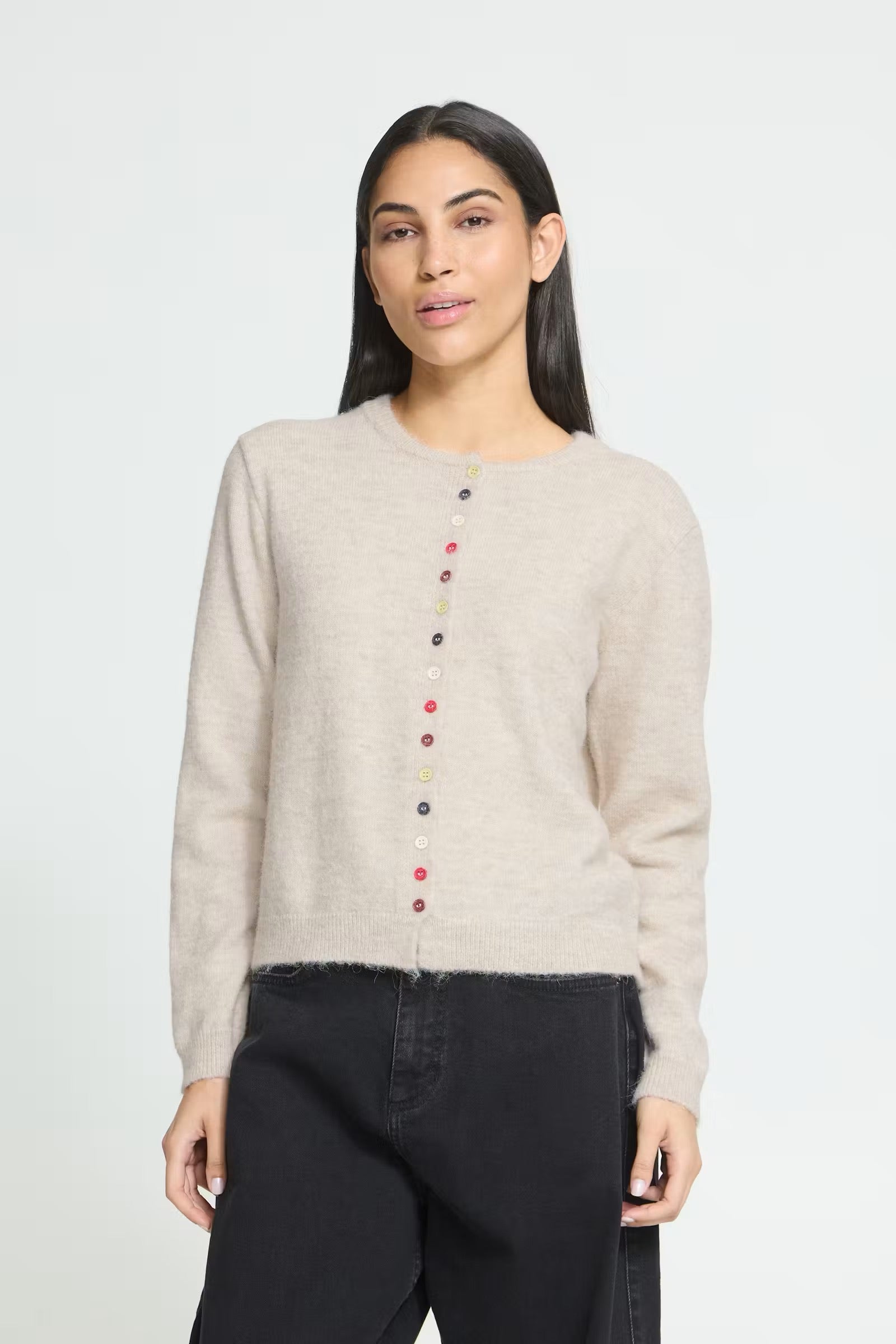 ICHI  IHFANTIA CARDIGAN  BIRCH.