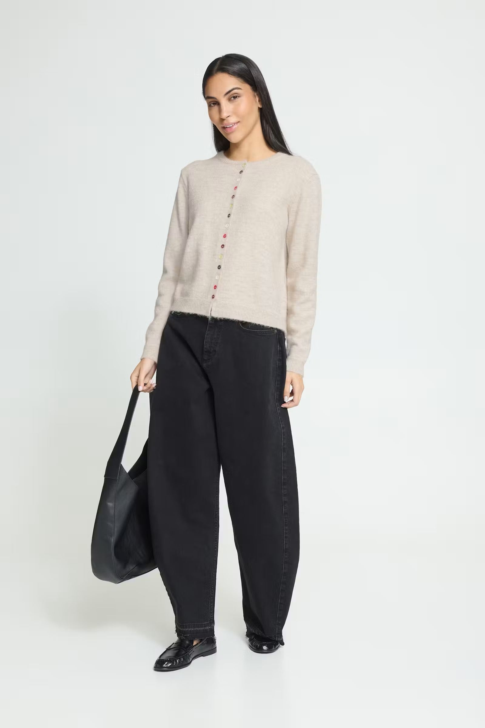 ICHI  IHFANTIA CARDIGAN  BIRCH.