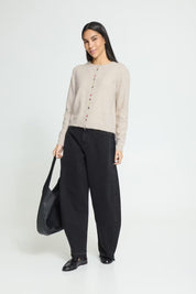 ICHI  IHFANTIA CARDIGAN  BIRCH.