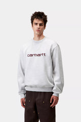 CARHARTT WIP  SWEAT ASH HEATHER/RONDO