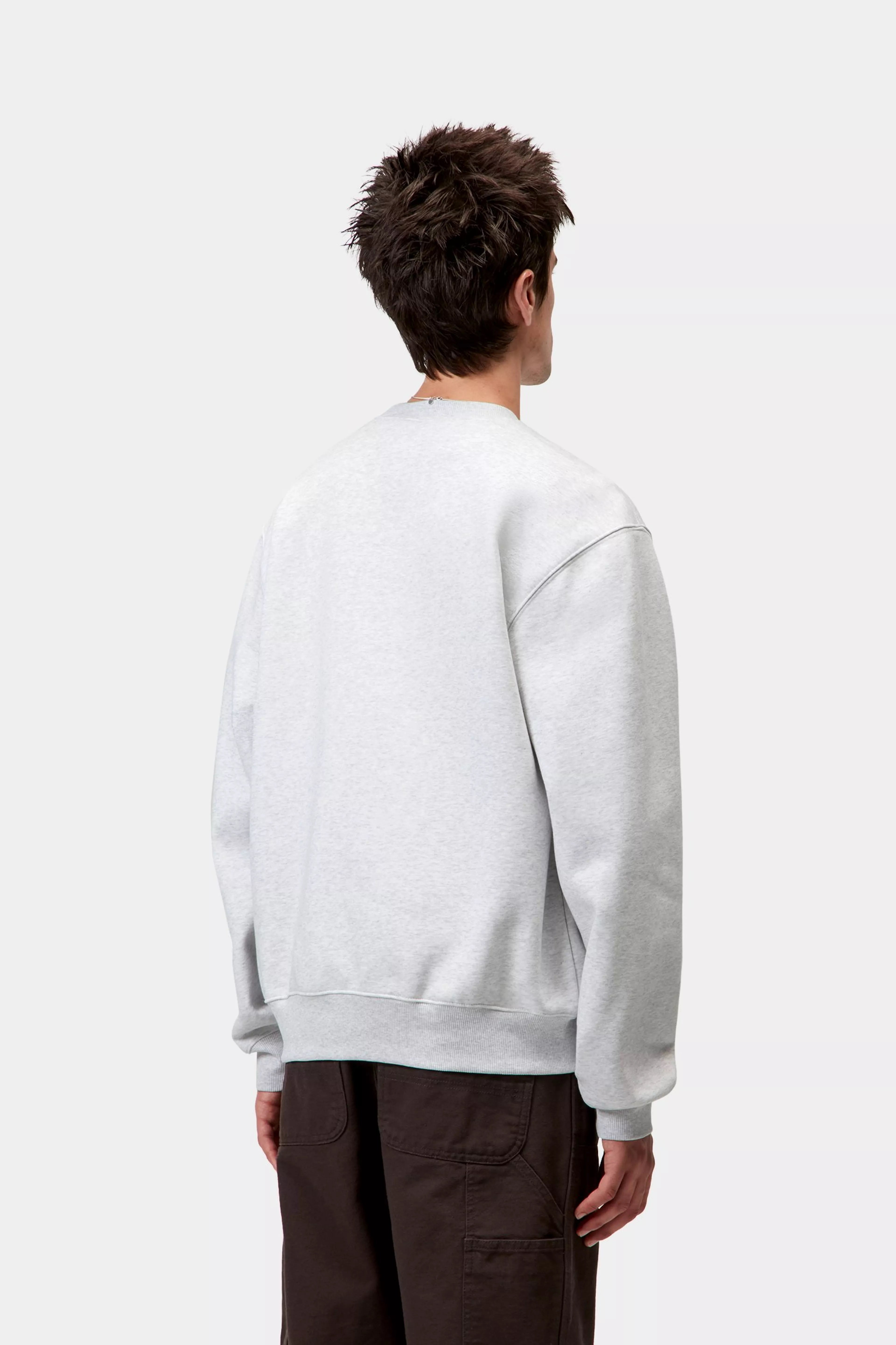 CARHARTT WIP  SWEAT ASH HEATHER/RONDO