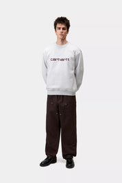 CARHARTT WIP  SWEAT ASH HEATHER/RONDO