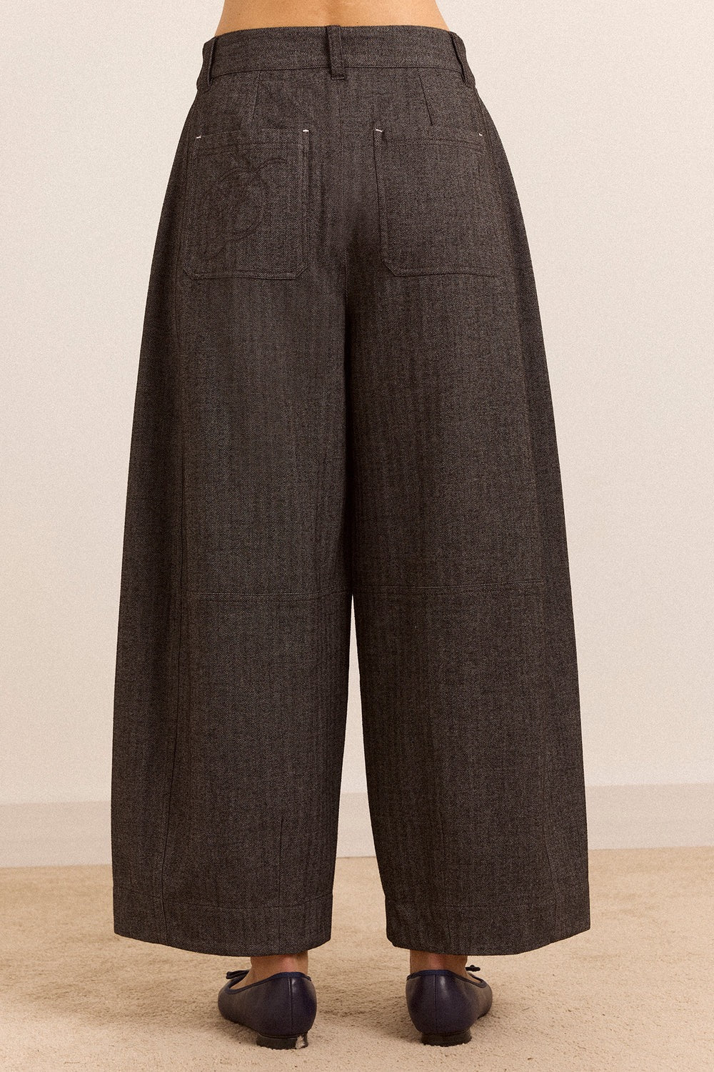 DAMSON MADDER  MARA TRS GREY HERRINGBONE