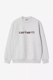 CARHARTT WIP  SWEAT ASH HEATHER/RONDO