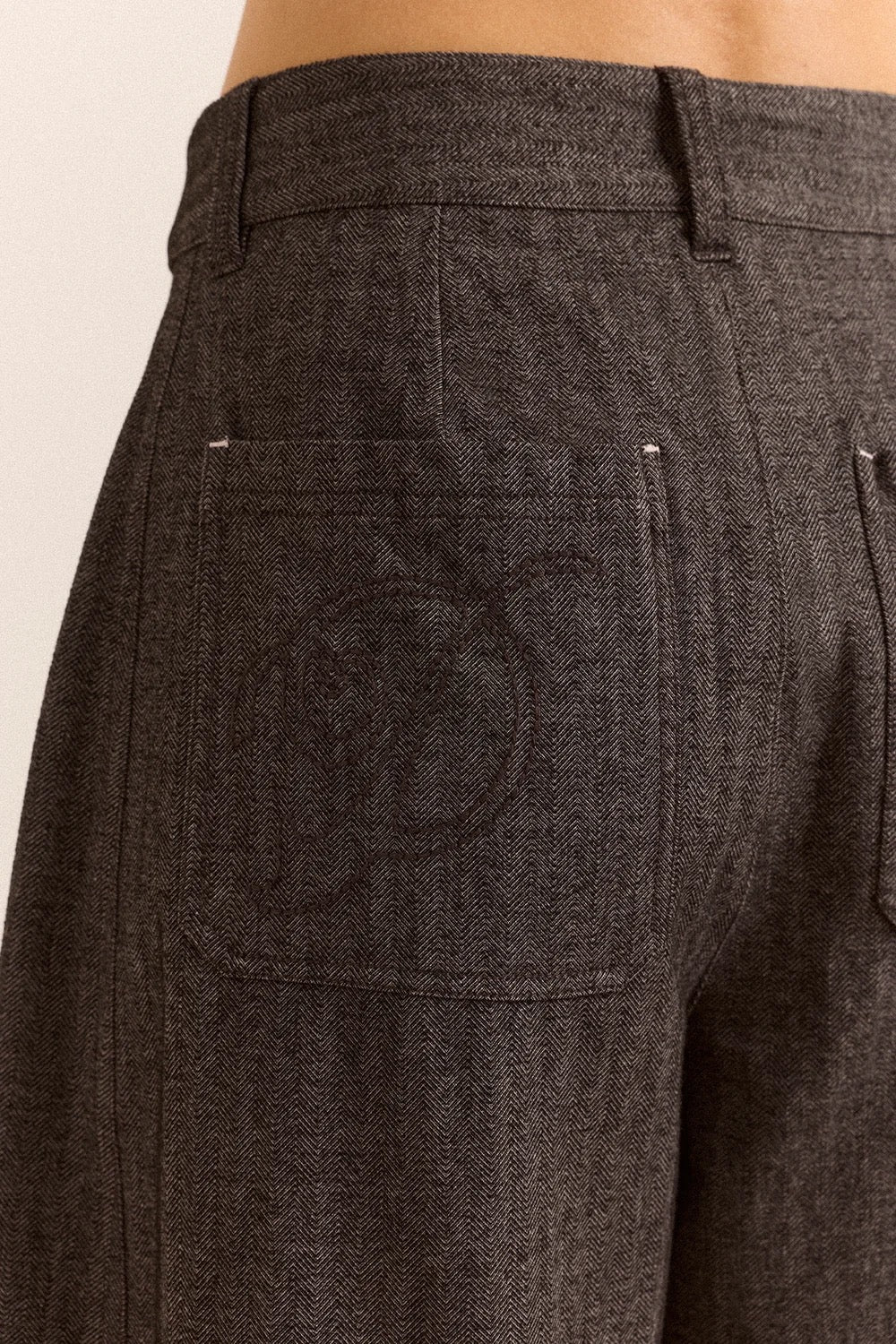 DAMSON MADDER  MARA TRS GREY HERRINGBONE