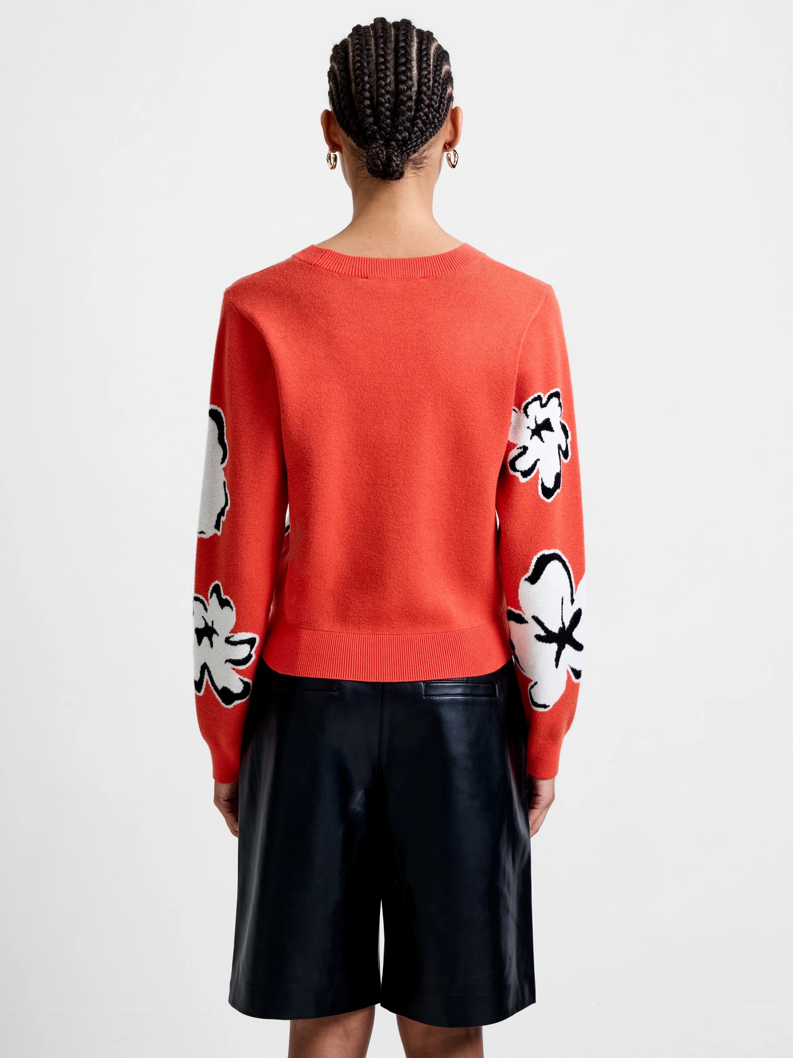 FRENCH CONNECTION  PAISLEE JACQUARD FLAME ORANGE