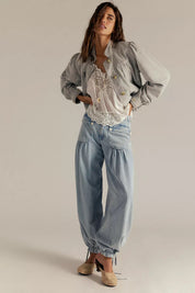 FREE PEOPLE LOTUS JEAN VINTAGE DENIM