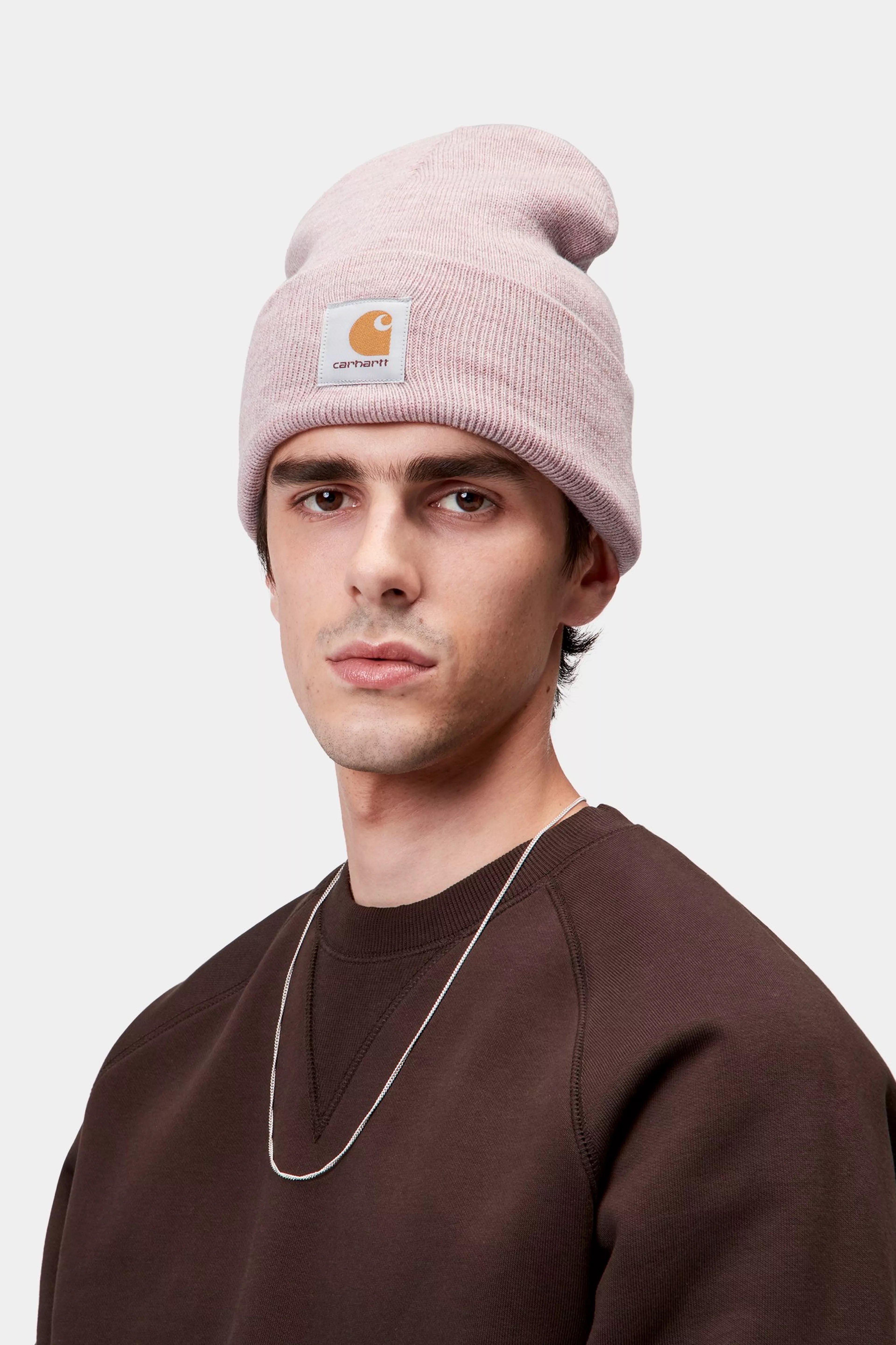 CARHARTT WIP  WATCH HAT GLASSY PINK HEATHER