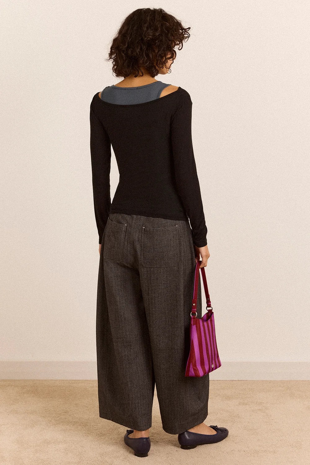 DAMSON MADDER  MARA TRS GREY HERRINGBONE
