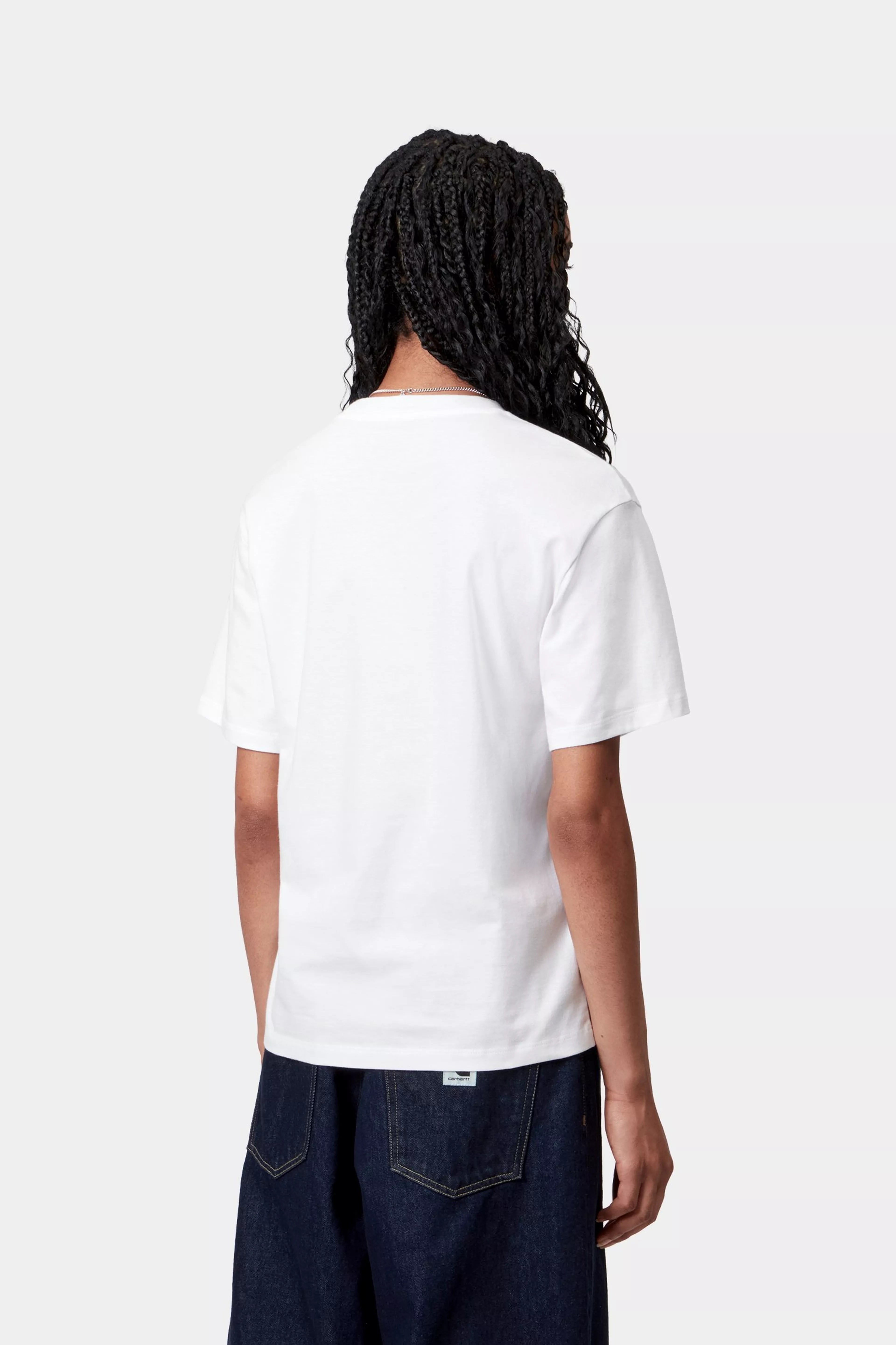 CARHARTT WIP  W CHASE TEE WHITE/GOLD