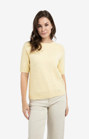 YAYA S/S JUMPER REED YELLOW MELANGE