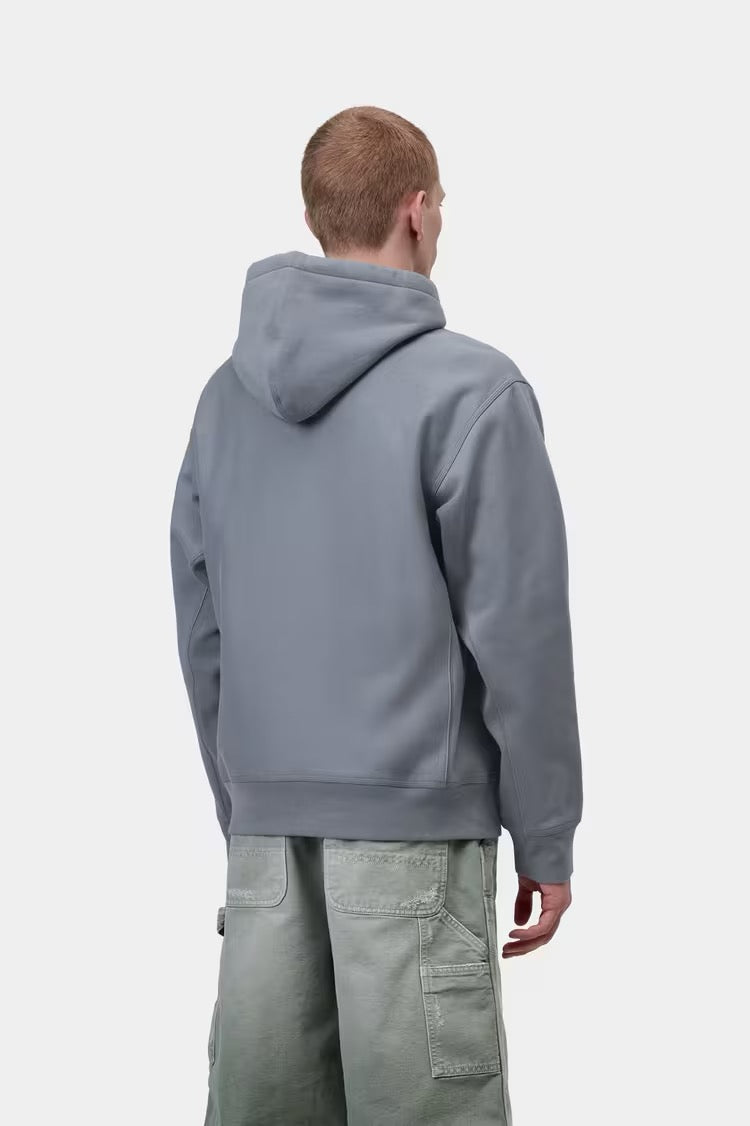CARHARTT WIP  HOODED AMERICAN SHADY BLUE