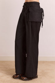 DAMSON MADDER  TATIANNA PINSTRIPE NAVY PANT