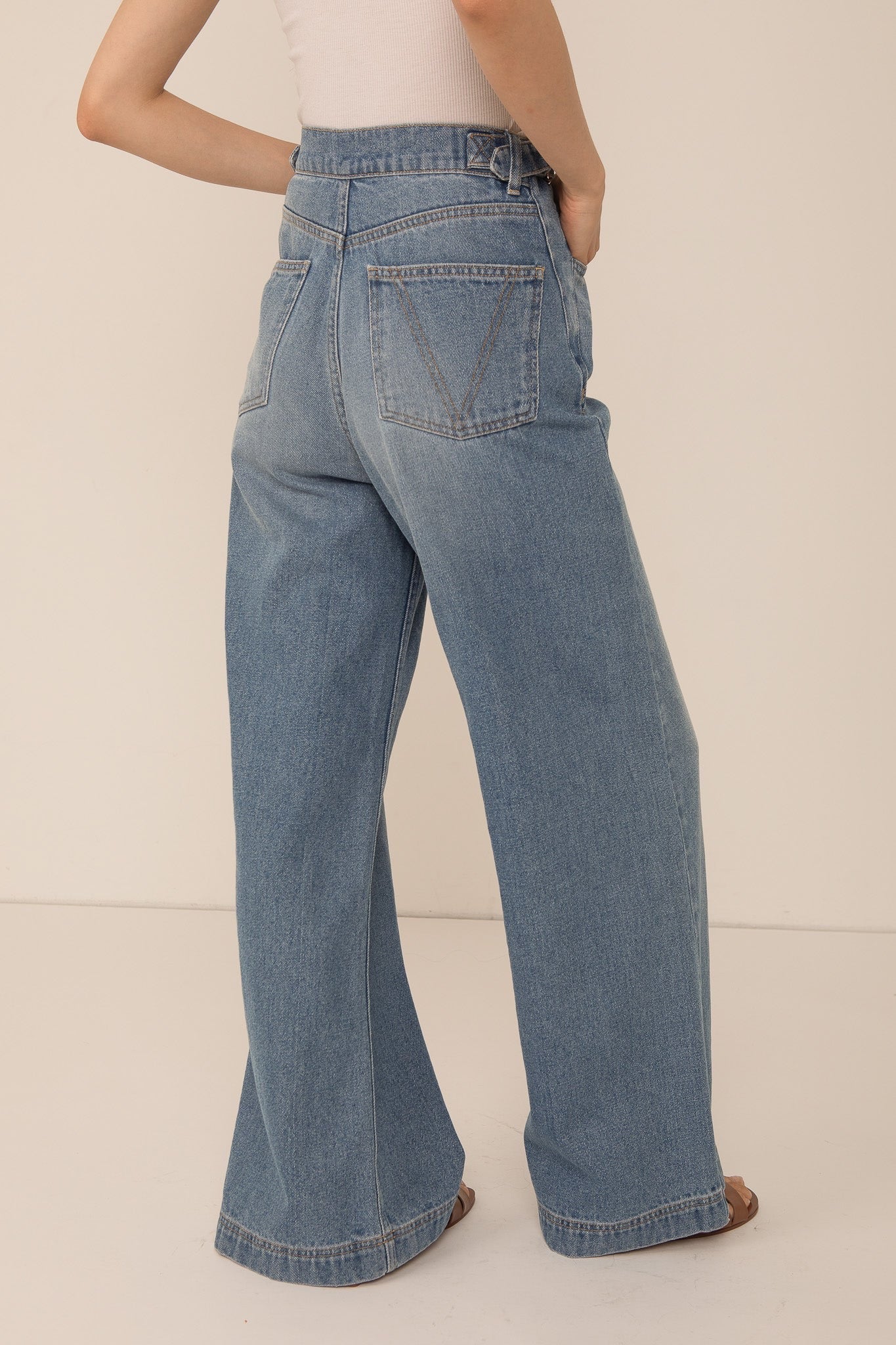 VIVERE  LEA WIDE LIGHT BLUE JEANS