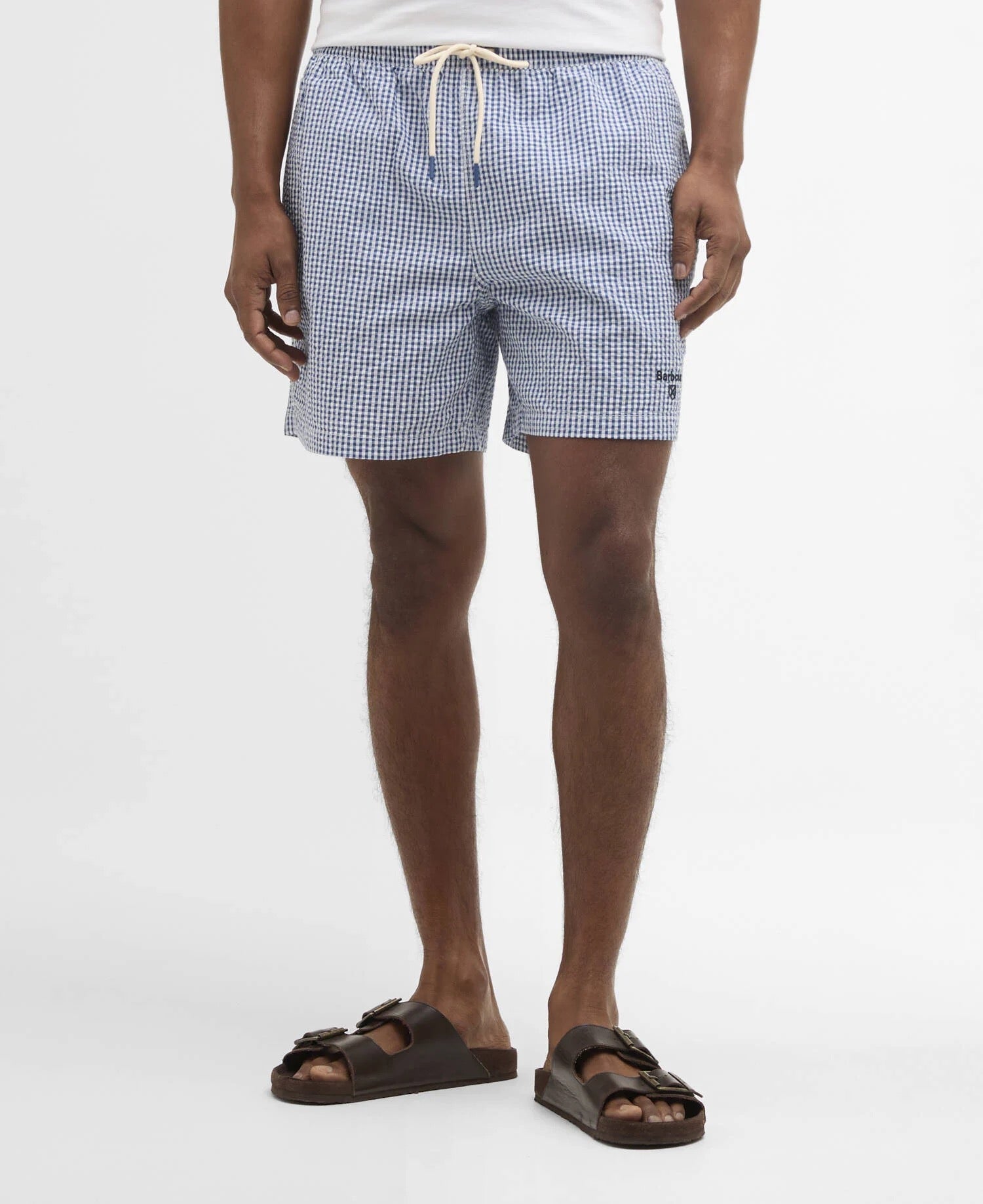 BARBOUR GINGHAM SEER SAILBOAT BLUE SHORTS