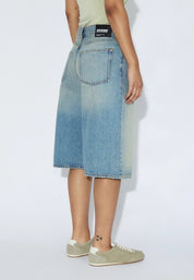 DR DENIM BREE SHORT STREAM SKY AGED