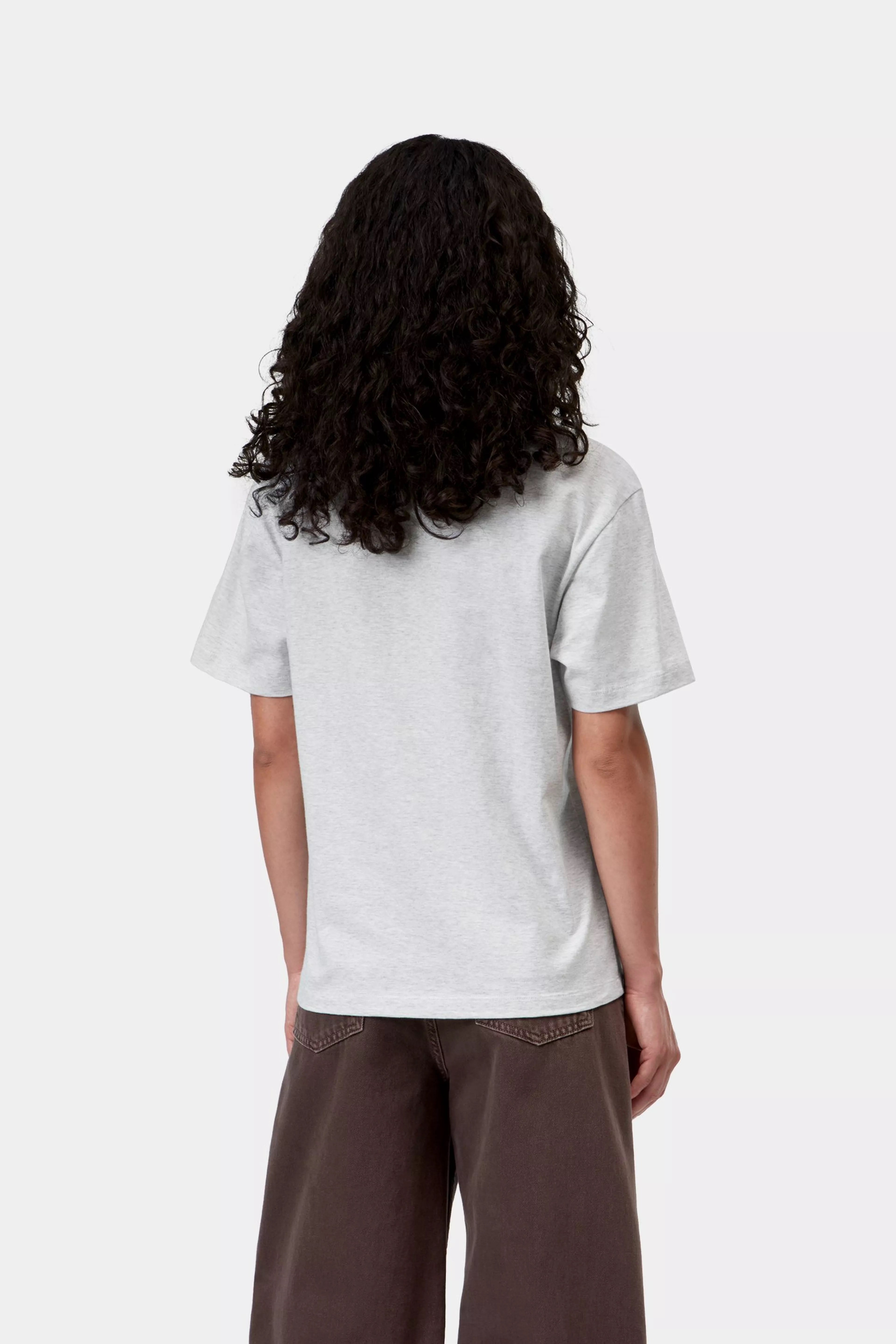 CARHARTT WIP  SCRIPT EMB ASH HEATHER/COZY PURPLE