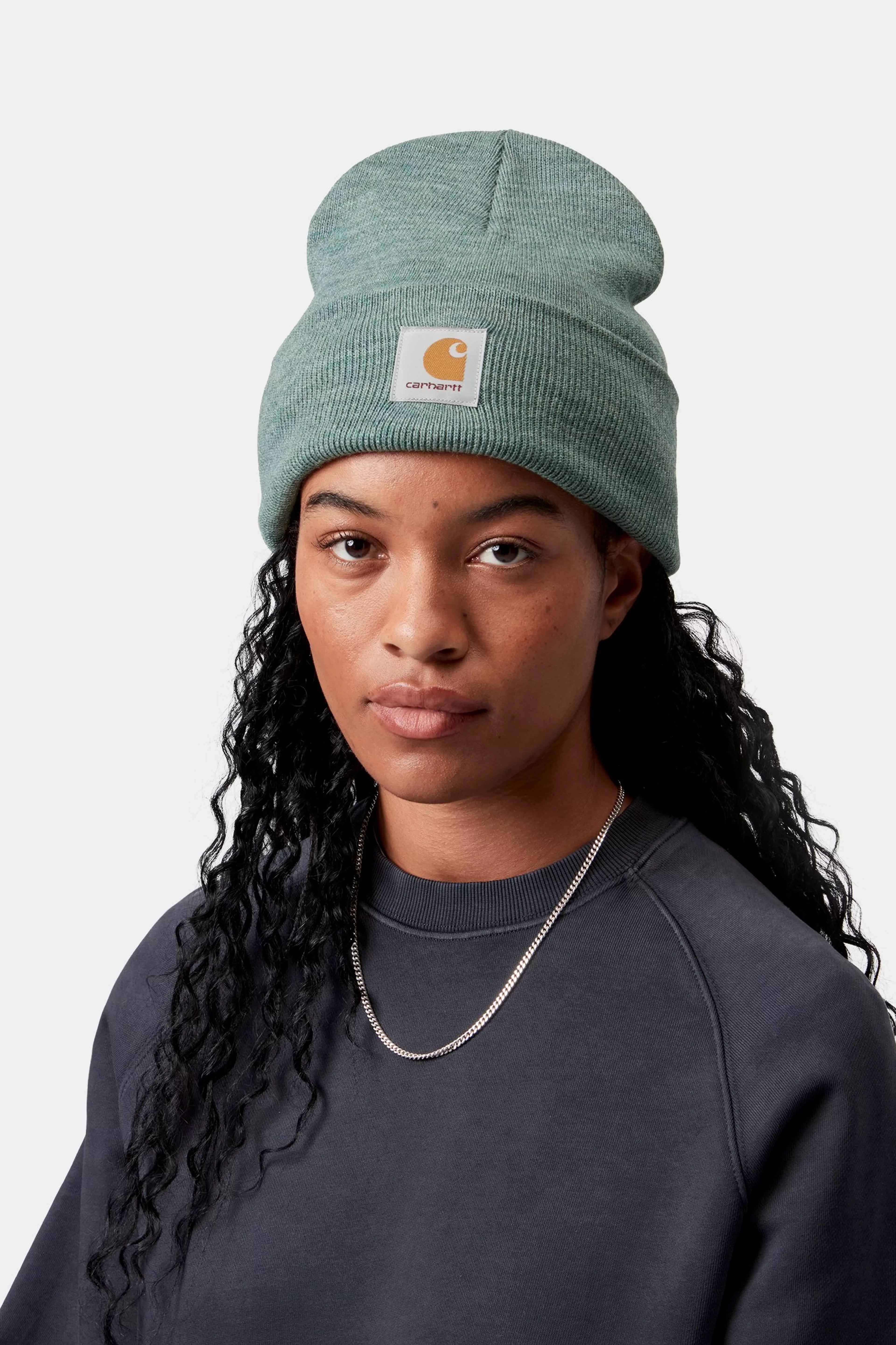 CARHARTT WIP WATCH HAT SILVER PINE HEATHER