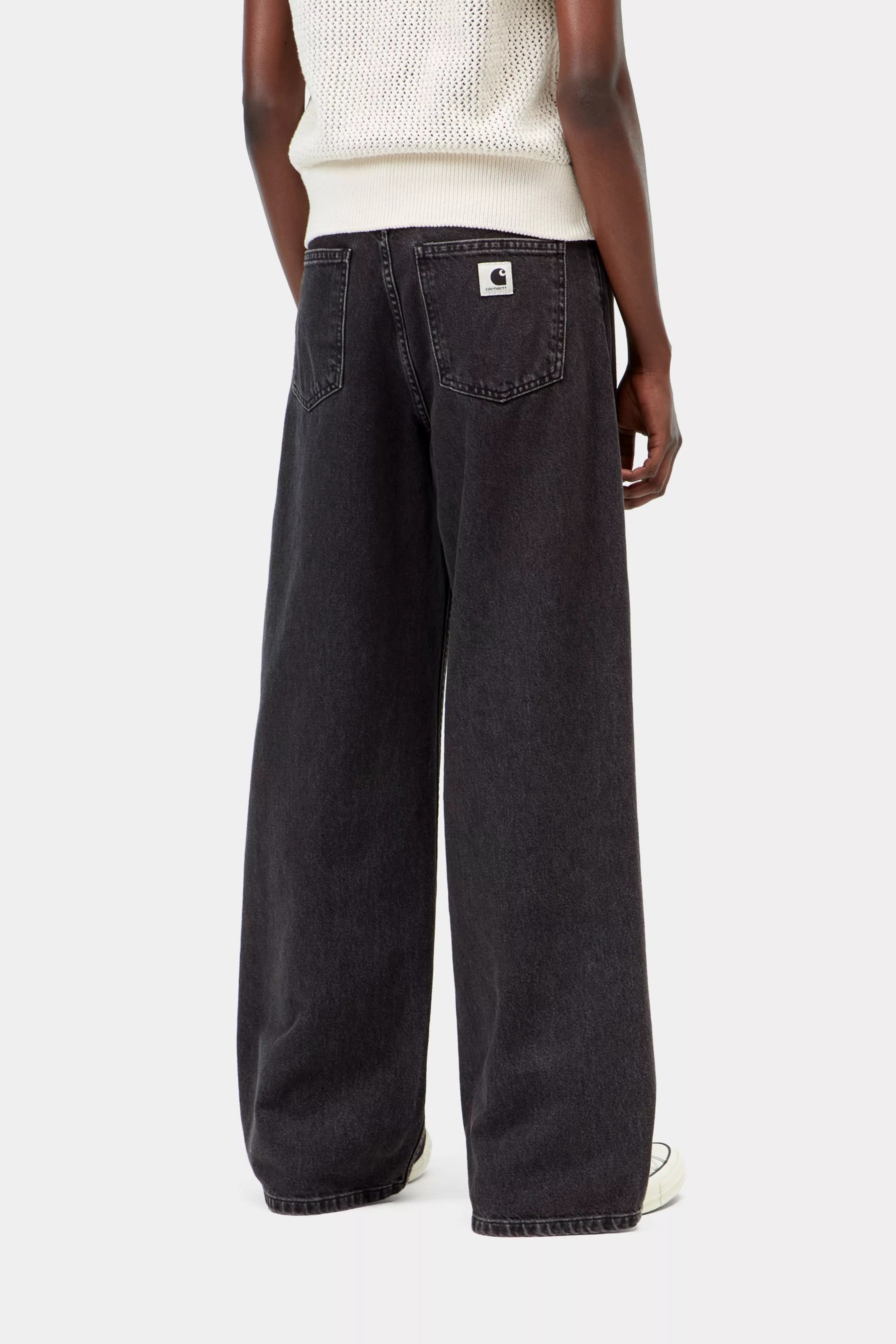 CARHARTT WIP JANE DENIM BLACK HEAVY STONE WASH