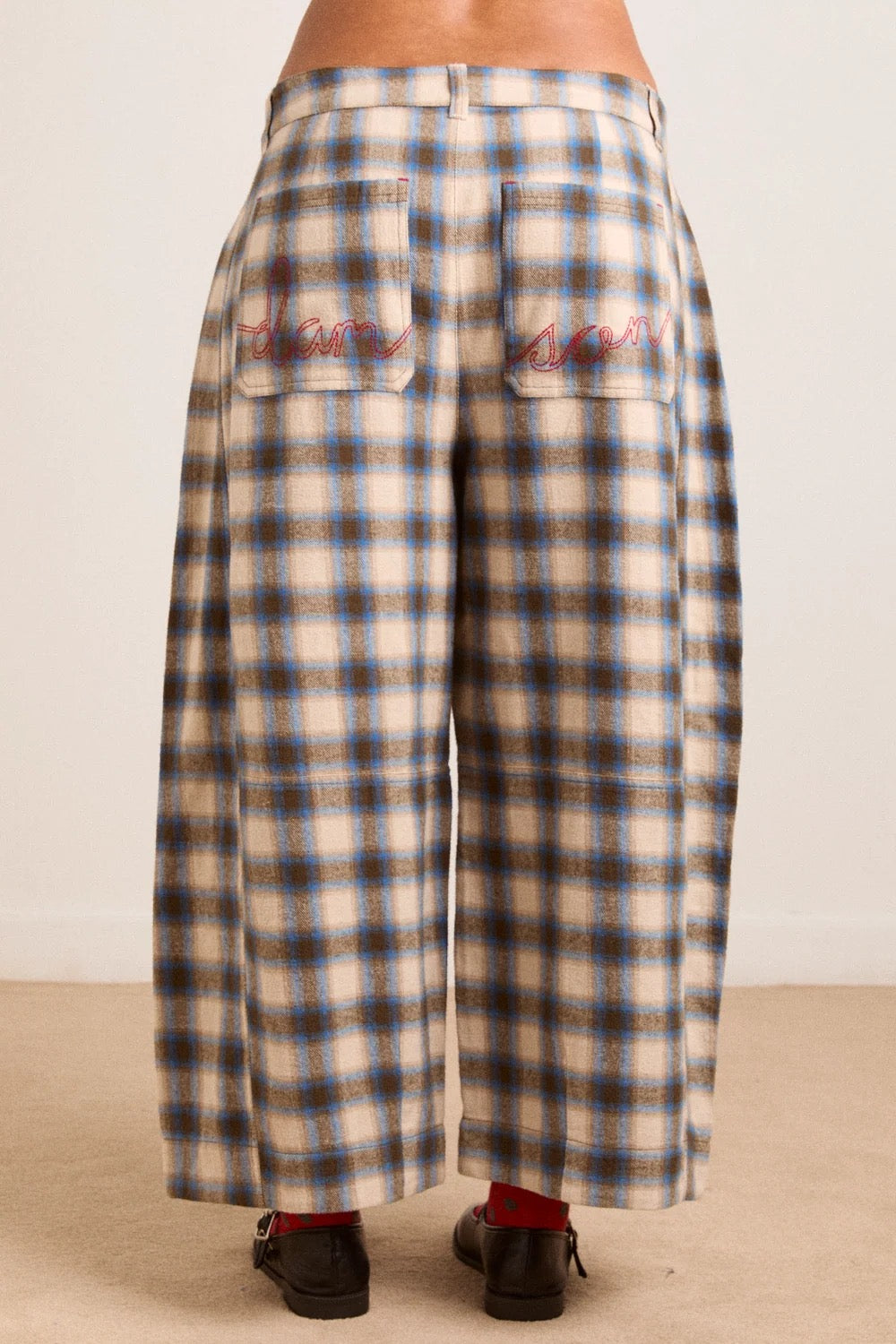 DAMSON MADDER MARA TRS BLUR BRUSHED CHECK