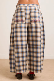 DAMSON MADDER MARA TRS BLUR BRUSHED CHECK