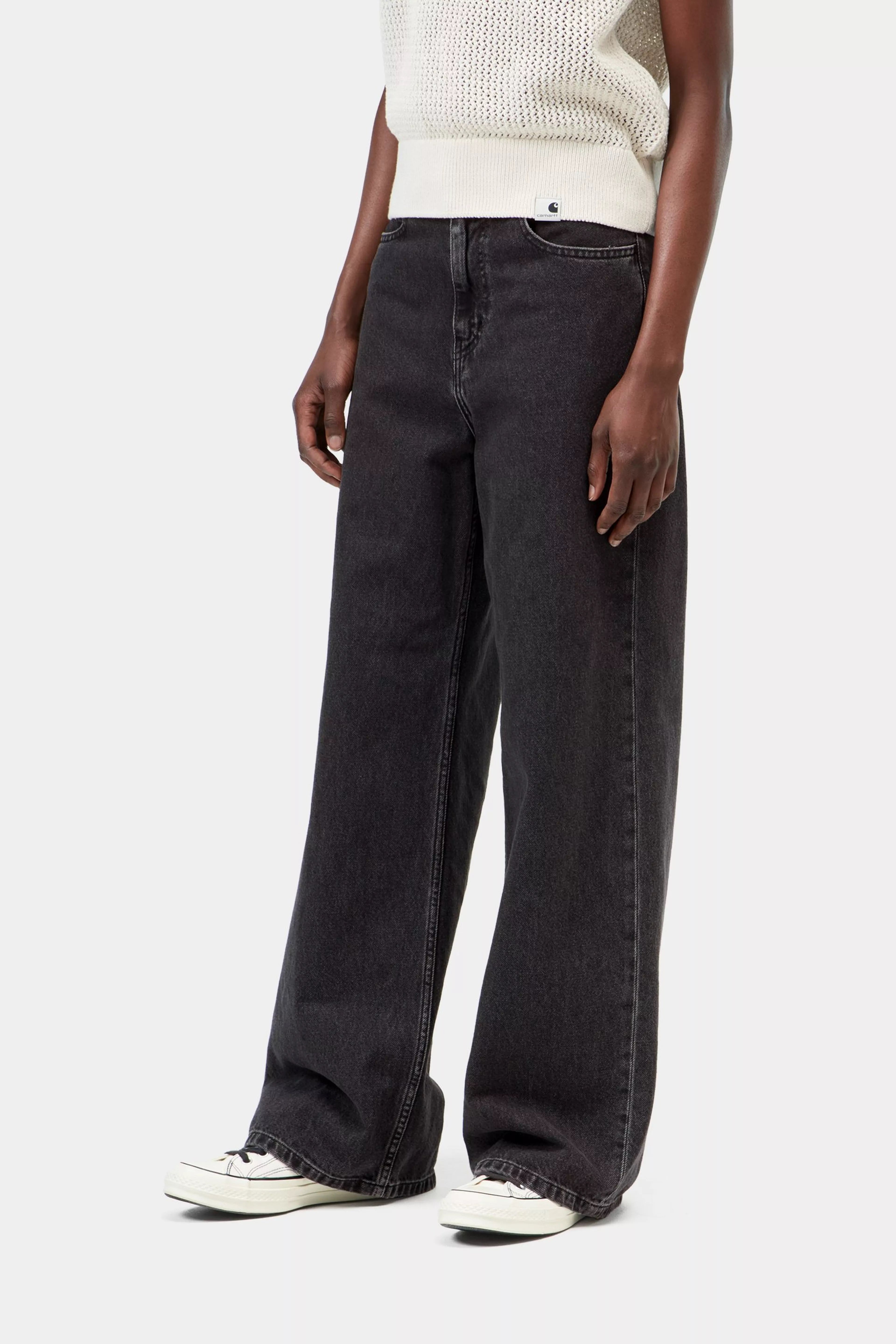 CARHARTT WIP JANE DENIM BLACK HEAVY STONE WASH