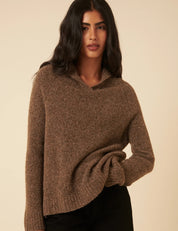NOBODYS CHILD  SAILOR COLLAR Brown