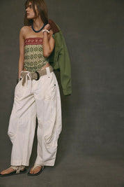 FREE PEOPLE ONSET PARACHUTE PANT White