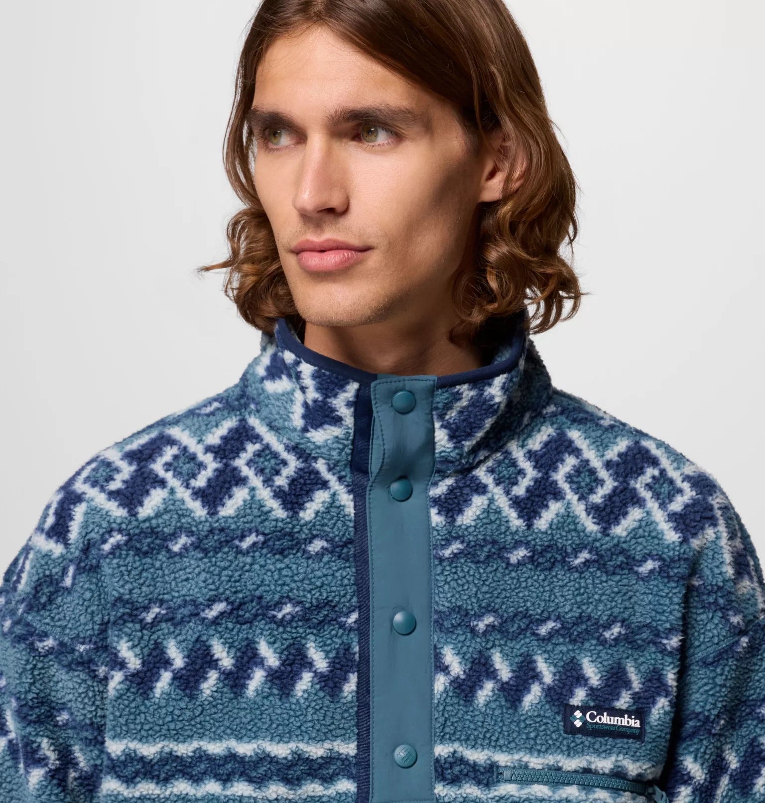 COLUMBIA HELVETIA II PRINT EVERBLUE KNIT