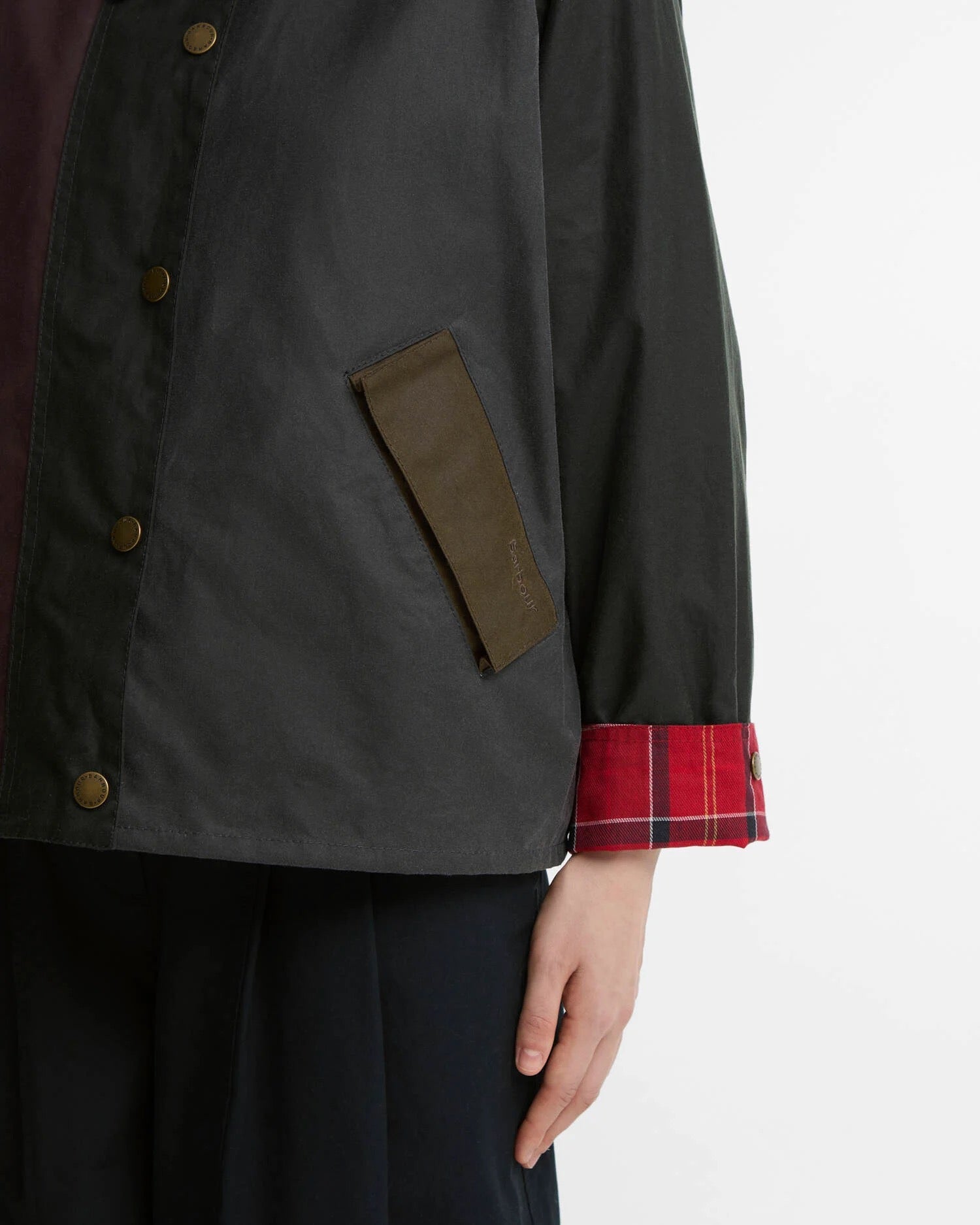 BARBOUR TRANSPORT PATCHWORK SAGE/BEECH/BORD/GREY