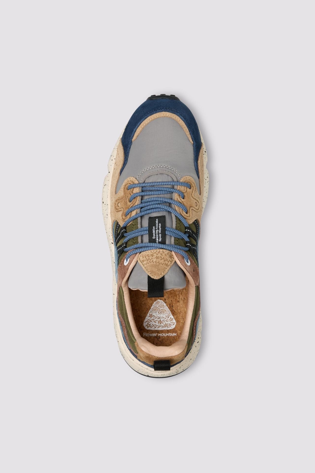 FLOWER MOUNTAIN  YAMANO 3 NAVY LIGHT BROWN GREY
