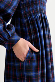 LOUCHE PEPPI WINTER CHECK Blue