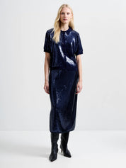 FRENCH CONNECTION  HANNAH S/S NAVY