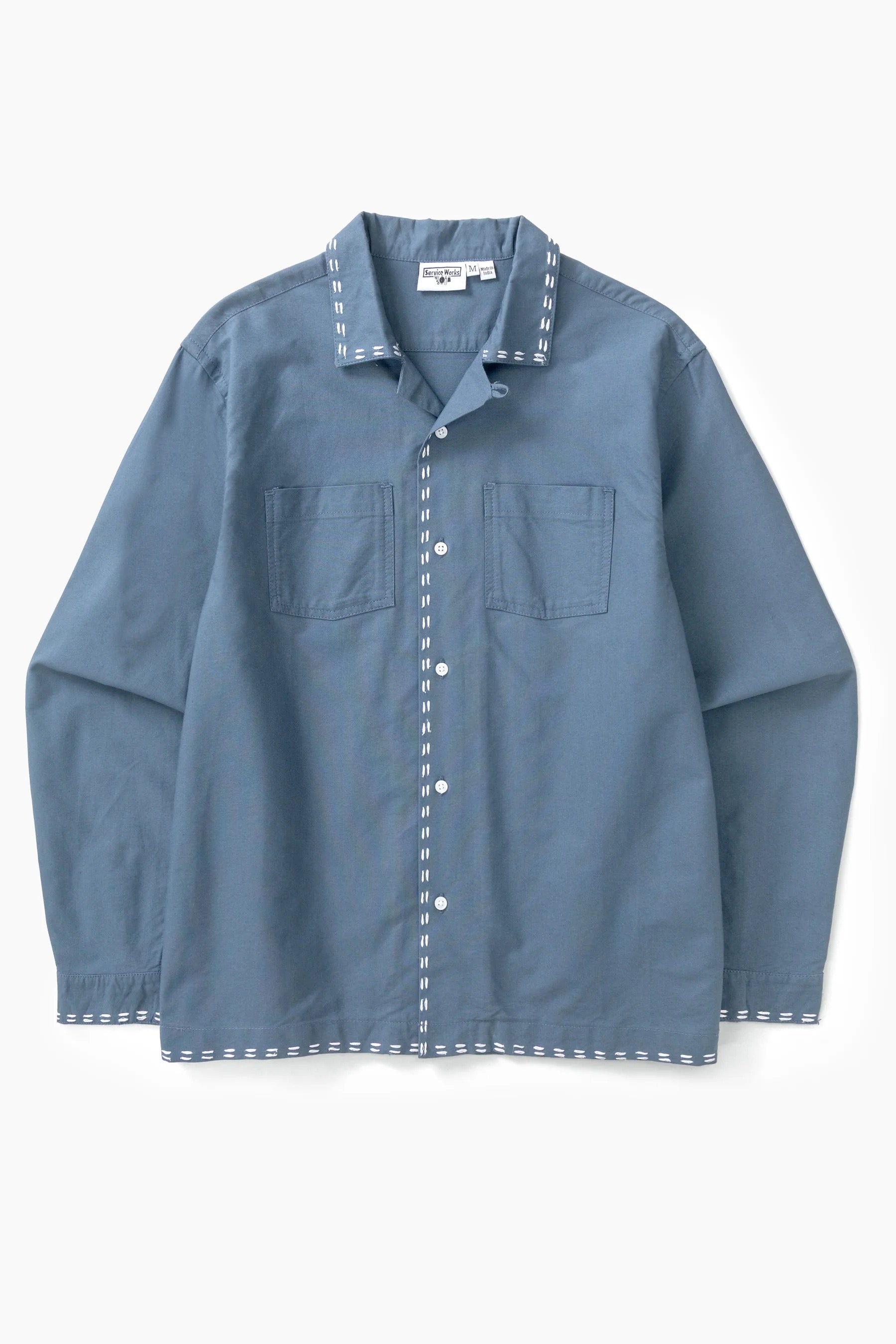 SERVICE WORKS  TRACE RESORT SLATE SHIRT