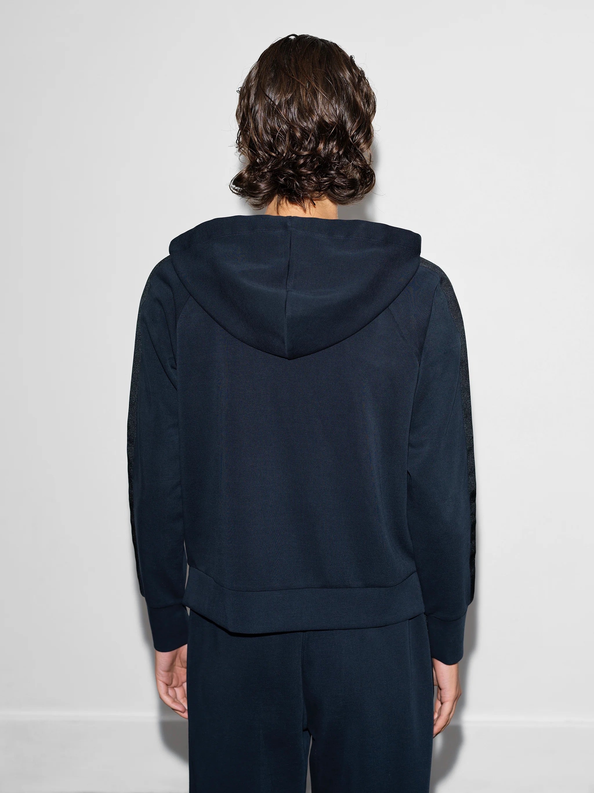 FRENCH CONNECTION WREN TRIM HOOD NAVY/BLACK