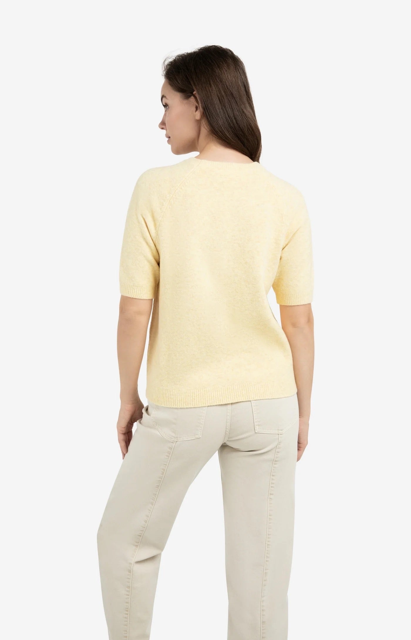 YAYA S/S JUMPER REED YELLOW MELANGE