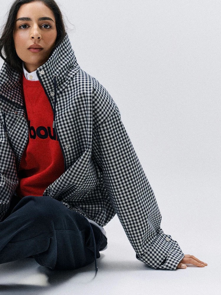 BARBOUR  BRONWYN CHECK NAVY GINGHAM