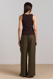 DAMSON MADDER FABIA TROUSER KHAKI