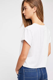 FREE PEOPLE  PERFECT TEE White