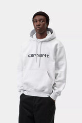 CARHARTT WIP  HOODED CARHARTT ASH HEATHER/GRAPHITE