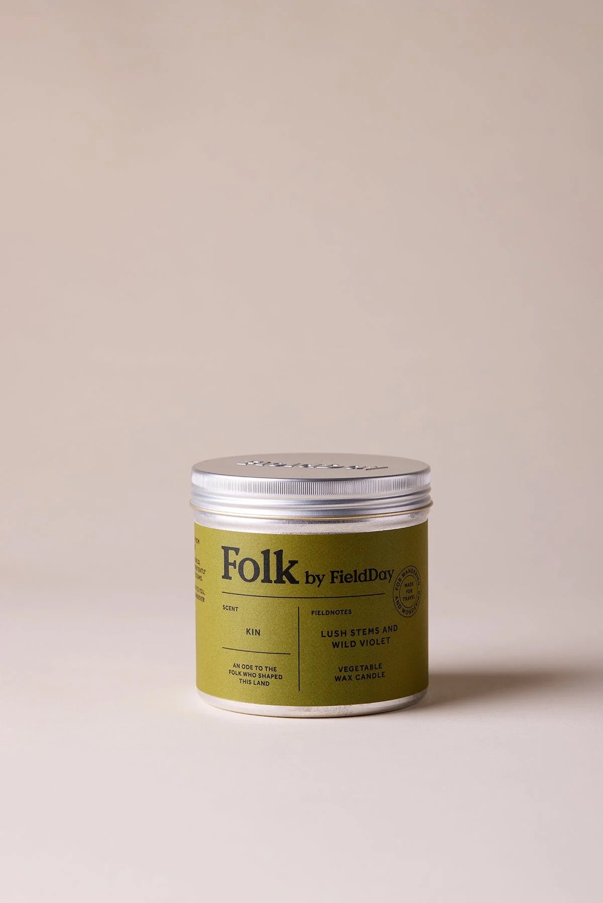 FOLK TIN CANDLE KIN VEGETABLE
