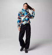 COLUMBIA  HELVETIA II PRNT COMPASS BLUE FLEECE