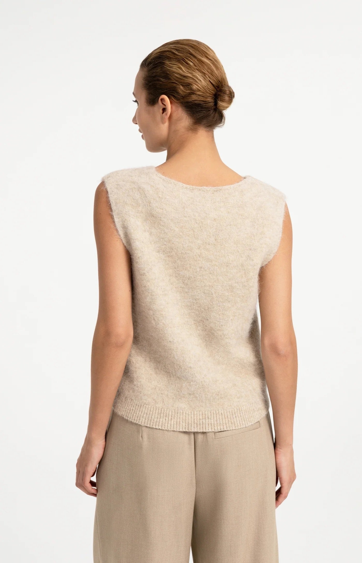 SPENCER DEEP V LIGHT BEIGE VEST