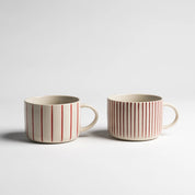 YARROW MUGS BRUSHED EARTH RED